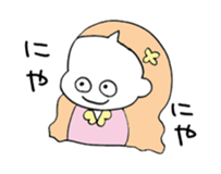 a girl with pets02 sticker #12464433