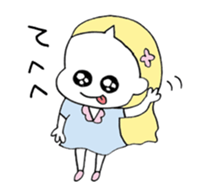 a girl with pets02 sticker #12464437