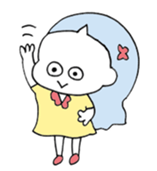 a girl with pets02 sticker #12464449