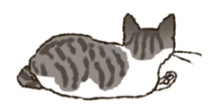 Relaxed cats of the animation sticker #12464644
