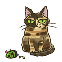 Relaxed cats of the animation sticker #12464658