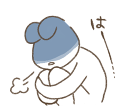 Is white and a vague rabbit.4 sticker #12464707