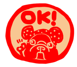 French bulldog family18 sticker #12465520