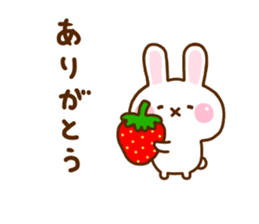 Rabbit Strawberry 11 sticker #12465704