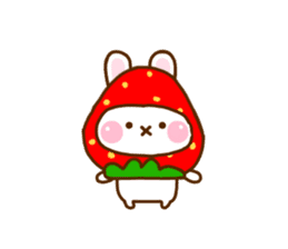 Rabbit Strawberry 11 sticker #12465708
