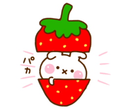 Rabbit Strawberry 11 sticker #12465710