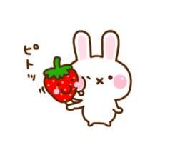 Rabbit Strawberry 11 sticker #12465715