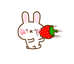 Rabbit Strawberry 11 sticker #12465722
