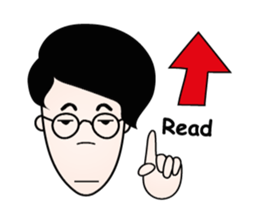 ME and my eyeglasses sticker #12468744