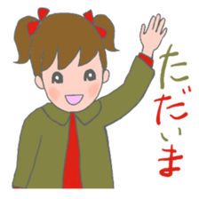 cat and girl part8 sticker #12468933