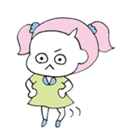 moody girls sticker #12468994