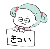 moody girls sticker #12469000