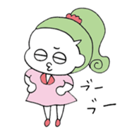 moody girls sticker #12469017