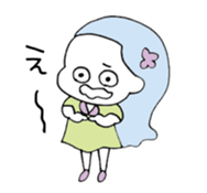 moody girls sticker #12469018