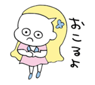 moody girls sticker #12469020