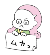 moody girls sticker #12469022