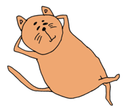Feelings of not cute cat sticker #12469031