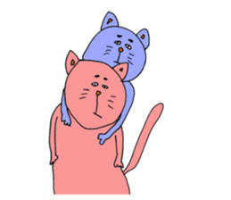 Feelings of not cute cat sticker #12469034