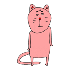Feelings of not cute cat sticker #12469048