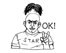 moving wigs sticker #12469359