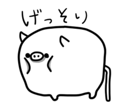Two cute pigs sticker #12470022
