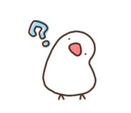 Moni of white Java sparrow. sticker #12470119