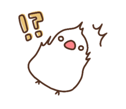 Moni of white Java sparrow. sticker #12470130