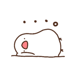 Moni of white Java sparrow. sticker #12470131