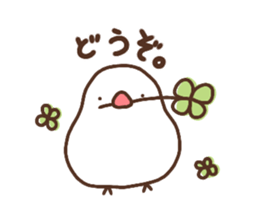 Moni of white Java sparrow. sticker #12470133