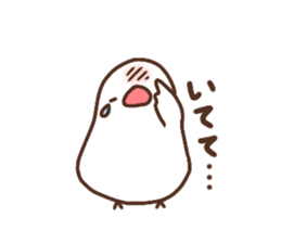 Moni of white Java sparrow. sticker #12470149