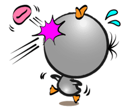 Great gray duck sticker #12470662