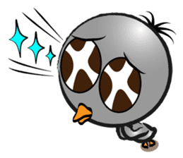 Great gray duck sticker #12470664