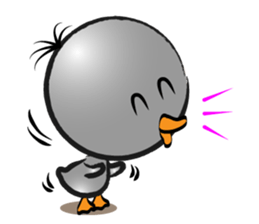 Great gray duck sticker #12470665