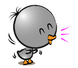 Great gray duck sticker #12470665