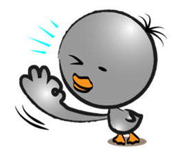 Great gray duck sticker #12470666