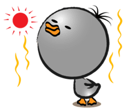 Great gray duck sticker #12470667