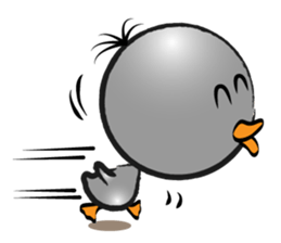 Great gray duck sticker #12470668