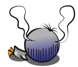 Great gray duck sticker #12470670