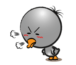 Great gray duck sticker #12470671