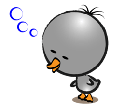 Great gray duck sticker #12470673