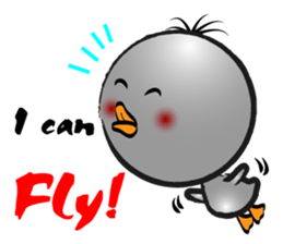 Great gray duck sticker #12470674