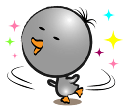 Great gray duck sticker #12470675