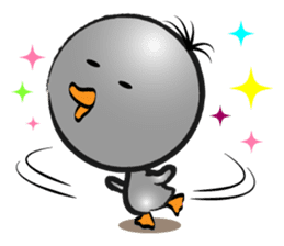 Great gray duck sticker #12470675