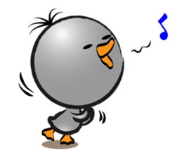 Great gray duck sticker #12470676