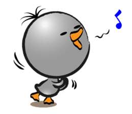 Great gray duck sticker #12470676