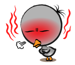 Great gray duck sticker #12470677