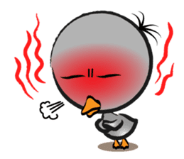 Great gray duck sticker #12470677