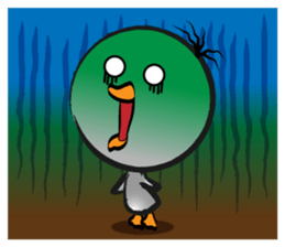 Great gray duck sticker #12470678