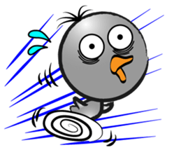 Great gray duck sticker #12470679