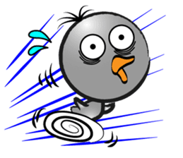 Great gray duck sticker #12470679